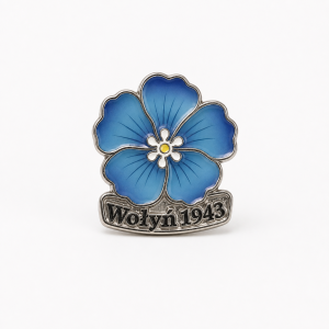 Metalowa przypinka Wołyń 1943