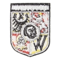 naszywka herb Wrocławia haftowana z orłem