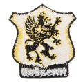 Naszywka Kaszëbë z herbem gryfem kaszubskim haftowana