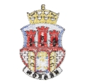 naszywka herb Krakowa haftowana godło miejskie