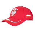 czapka z daszkiem Polska czerwona mix patriotyczna kibica