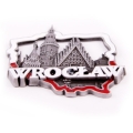 magnes metalowy konturek Wrocław Ratusz pamiątka z Polski