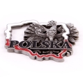magnes metalowy konturek Polska orzeł pamiątka patriotyczna
