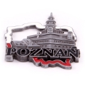 magnes metalowy konturek Poznań ratusz pamiątka z Poznania