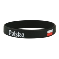 bransoletka silikonowa Polska folk biało-czerwona opaska patriotyczna