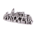 magnes metalowy panorama Wrocław pamiątka prezent