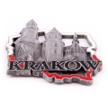 magnes metalowy kontur Kraków Wawel pamiątka z Krakowa
