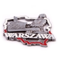 magnes metalowy kontur Warszawa Chopin pamiątka z Warszawy