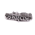 magnes metalowy panorama Oświęcim pamiątka z miasta