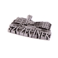magnes Szczecinek metalowy srebrny pamiątka souvenir