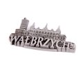 magnes Wałbrzych metalowy panorama budynki pamiątka