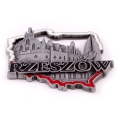 magnes metalowy kontur Rzeszów pamiątka z miasta