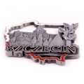 magnes metalowy kontur Szczecin pamiątka z miasta