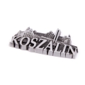 magnes Koszalin metal srebrny trójwymiarowy pamiątka