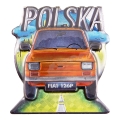 magnes MDF Fiat 126P Polska maluch pamiątka