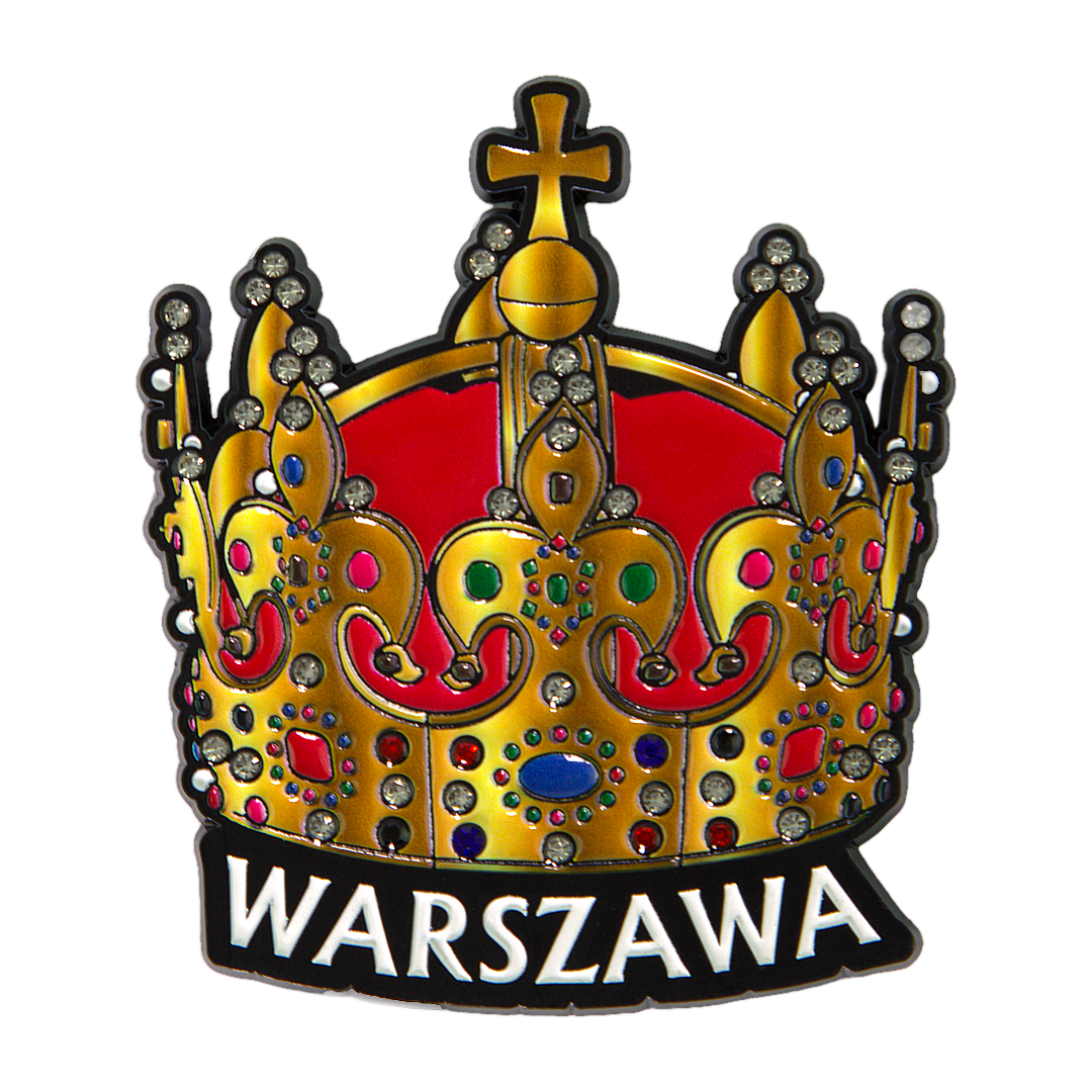 magnes korona Warszawa pamiątka z Warszawy suwenir