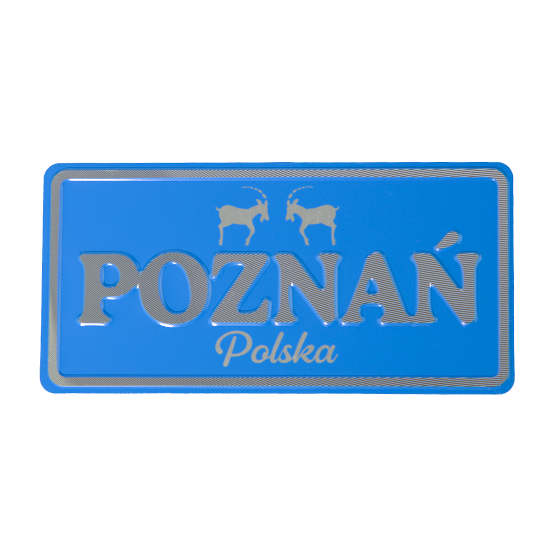 magnes tablica Poznań pamiątka z Polski kozły
