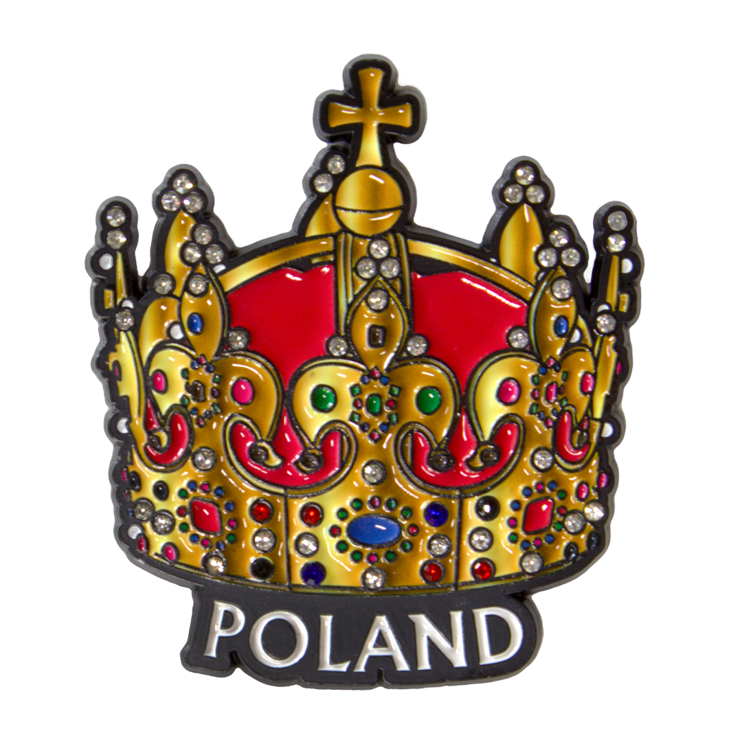Magnes Korona Poland - ozdobny magnes na lodówkę z polską koroną
