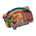 Magnes metalowy Wrocław krasnal kolorowy prezent