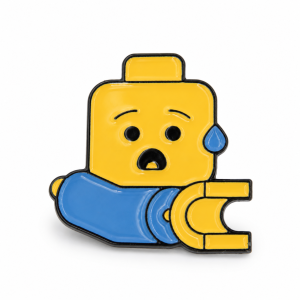 Metalowa przypinka ludzik lego