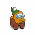 Among Us postać kolorowa przypinka enamel pin zbliżenie