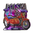 magnes MDF JUNAK Polska motocykl z przyczepą pamiątka