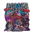 Magnes MDF Motorynka Polska - kolorowy magnes z motorem Romet