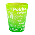 kieliszek szroniony polska zestaw zielony napisy Poland