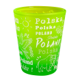 kieliszek do wódki polska szroniony zielony żubr bocian