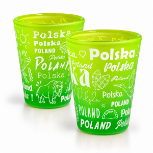 Kieliszek szroniony polska - zestaw