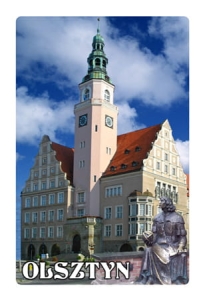 Magnes z efektem 3D Olsztyn - ratusz