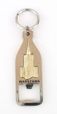 brelok do kluczy z otwieraczem Pałac Kultury Warszawa pamiątka
