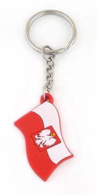 brelok do kluczy flaga Polski gumowy patriotyczny