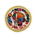 naszywka haftowana folklor kogut kwiaty Polska