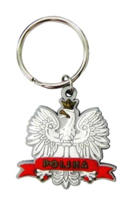 Brelok gumowy dwustronny - Orzeł