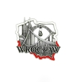 Magnes na lodówkę Wrocław most metalowy w kształcie Polski