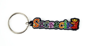 Brelok gumowy napis Szczecin
