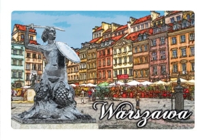 Magnes z efektem 3D Warszawa - Starówka