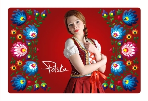 Magnes z efektem 3D Polska Girl