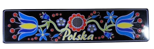 Magnes na lodówkę – Tablica rejestracyjna folk kaszubski, metalowy
