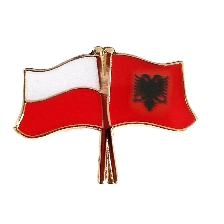 przypinka Polska Albania flagi pin