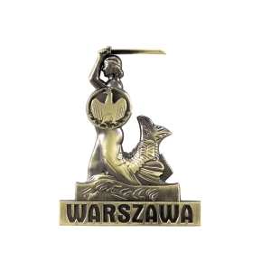 Magnes na lodówkę – Syrenka Warszawska, metalowy