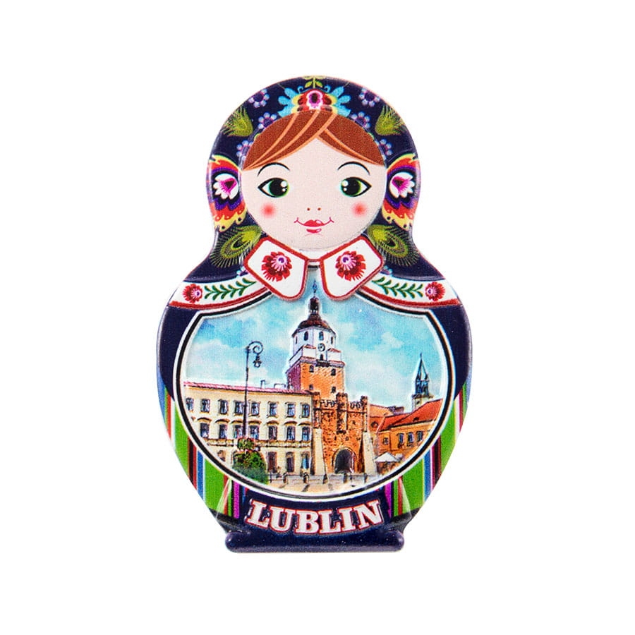 magnes na lodówkę matrioszka Lublin pamiątka z Polski