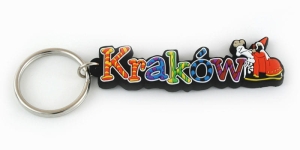 Brelok gumowy napis kraków