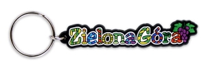 Brelok gumowy napis Zielona Góra