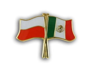 Przypinka Polska Meksyk 348a