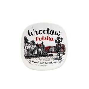 Magnes na lodówkę – Wrocław Rynek oldbook, ceramiczny