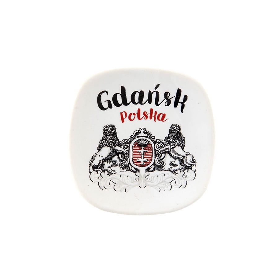 magnes na lodówkę Gdańsk herb oldbook ceramiczny