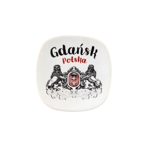 Magnes na lodówkę – Gdańsk herb oldbook, ceramiczny