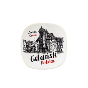 Magnes na lodówkę – Gdańsk Żuraw oldbook, ceramiczny